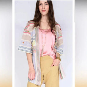 Ivy Jane - Patchwork Open Front Kimono - Size M/L - Multicolor - Gently Used!!
